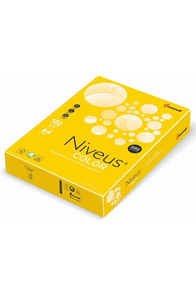 NIVEUS Hârtie de copiat A4 GALBEN USTORIEN INTENS 160G 250/reamă IG50