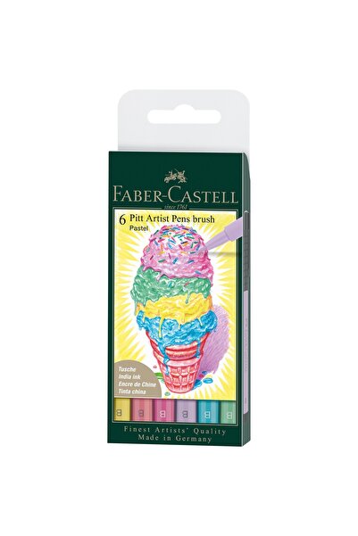 Faber Castell SET DE PENE ARTISTICE PITT 6 BUC. PASTEL FABER-CASTELL