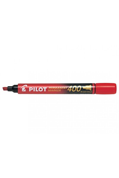 Pilot Marker permanent cu vârf daltă roșu 4 mm P400