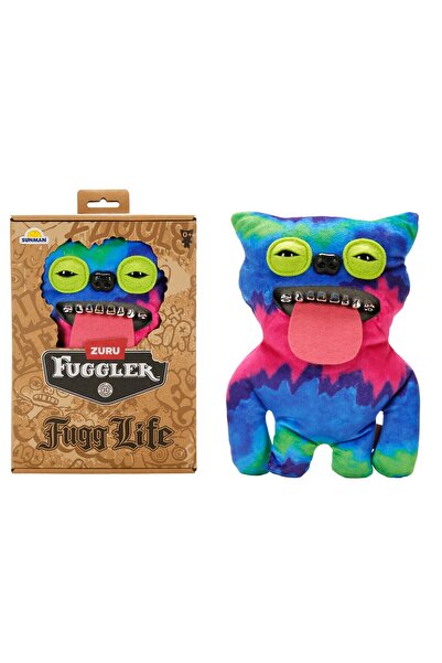 TOYFEST Fuggler Fugg Life Chum Chum Blue Green Plush Toy - 22.5 cm