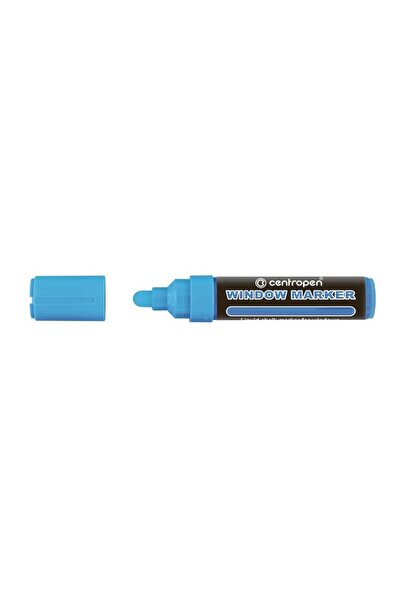 CENTROPEN Marker cu cretă lichidă albastră, vârf rotund 2-15mm, 9121