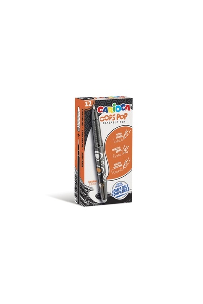 carioca Roller with eraser 0.7 mm Oops Pop black