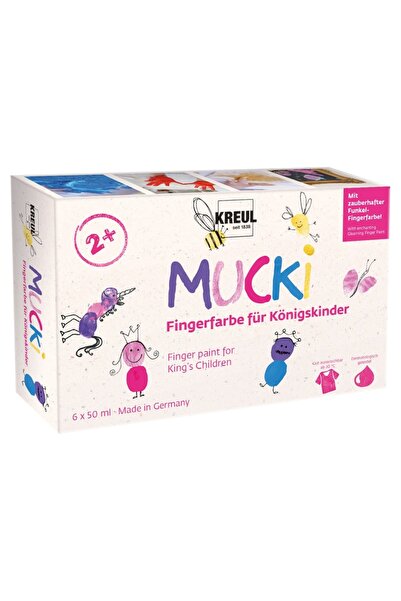Kreul Vopsea de degete Royal Children Mucki, set 6 x 50 ml