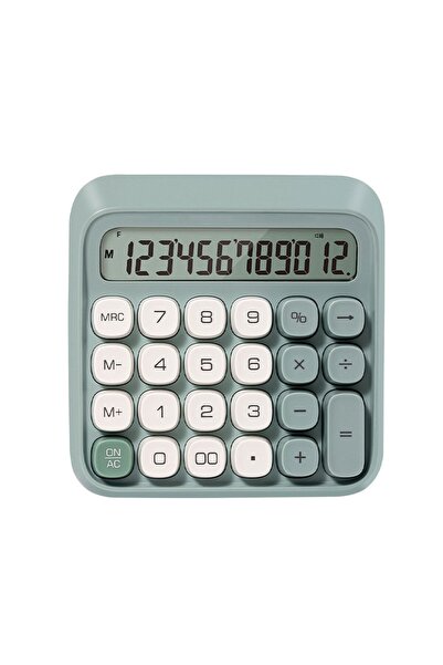Deli 12-DIGIT RETRO CALCULATOR M36 GREEN