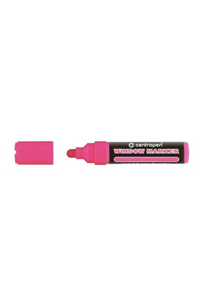 CENTROPEN Neon Pink Liquid Chalk Marker 2-15mm Round Tip 9121