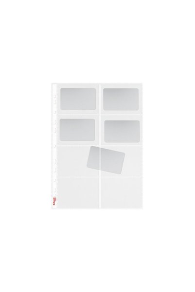 Esselte Protective foils, A4, for business cards, crystal, 105 microns, 10 pc...