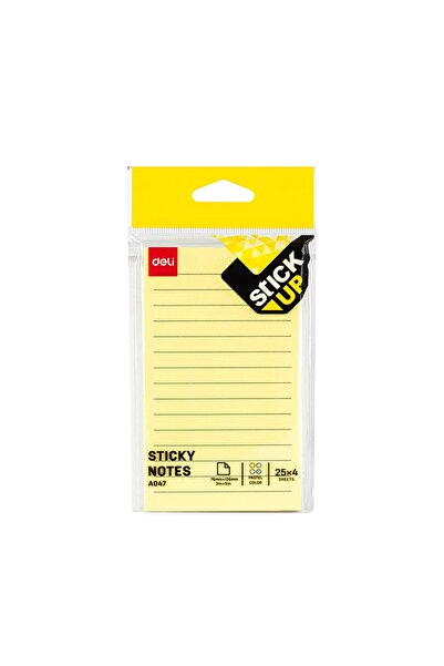 Deli Notițe adezive 76 x 126 mm 4 x 25 coli R-V-G-A liniate