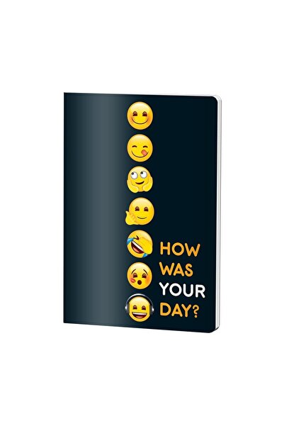 PIGNA Caiet A4, 60 de pagini, linie Dictando, copertă Emoji, legare cu capse