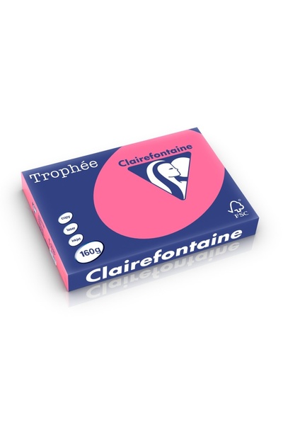 Clairefontaine Carton A3 160 g/m² Culoare intensă 250 buc/cutie Roz intens