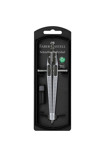 Faber Castell SILVER QUICK-SET COMPASS GRIP FABER-CASTELL