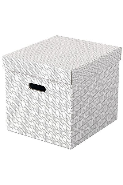 Esselte ΚΟΥΤΙ ΑΠΟΘΗΚΕΥΣΗΣ ΜΕ ΚΑΠΑΚΙ 36 x 32 x 31 εκ. ΛΕΥΚΟ ΑΝΑΚΥΚΛΩΜΕΝΟ FSC Σ...