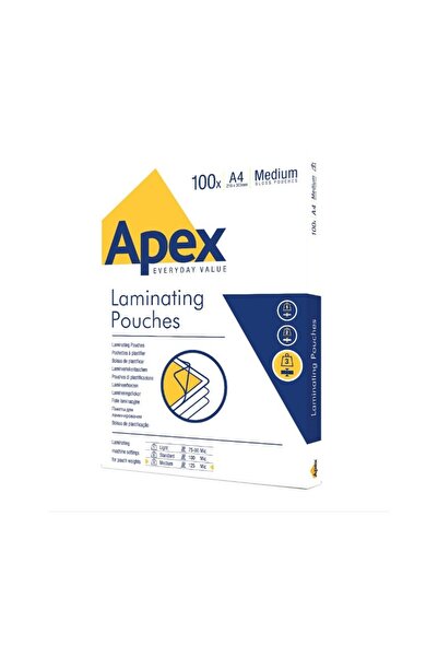 Fellowes А4 фолио 125 микрона 100 броя TOP APEX