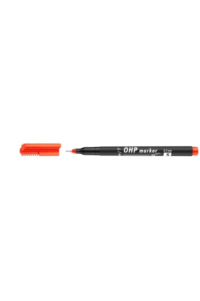 OEM Marker permanent cu vârf fin OHP ICO 0.3 mm Roșu