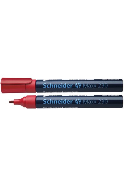 SCHNEIDER Перманентен маркер с кръгъл връх 1-3 мм 230 червен