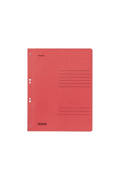 Falken Colored cardboard file with staples 1/1, A4, 250 g/m² red