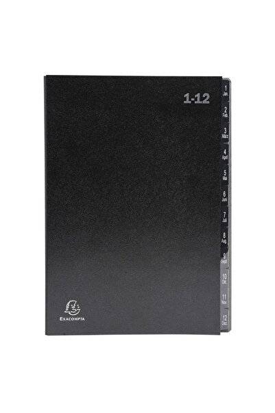 Exacompta Signature Map 1-12 Black