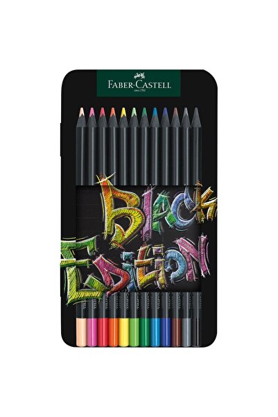 Faber Castell Faber-Castell 12-color Black Ed colored pencils in metal box