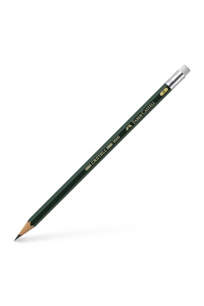 Faber Castell Creion grafit B cu radieră CASTELL 9000 FABER-CASTELL
