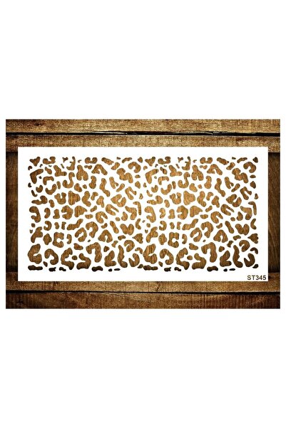 STENCİLTASARIM Cakes Stencil St345 Leopar Pasta, Kurabiye, Kek Süsleme Şablon...