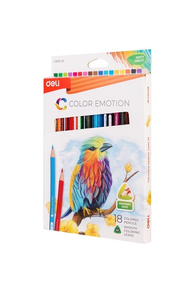 Deli 18-COLOR COLORED PENCILS COLOR EMOTION