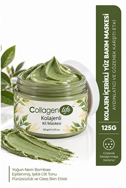 COLLAGEN LIFE Kolajenli Arındırıcı Kil Maskesi 125g – Gözenek Sıkılaştırıcı v...