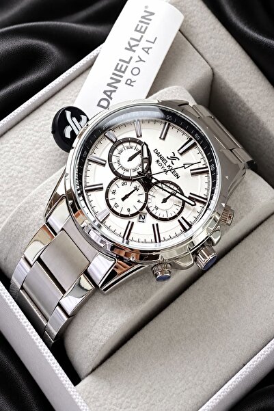 Daniel Klein Original Stainless Steel Cord Men's Wristwatch 3 Atm Water Resis...