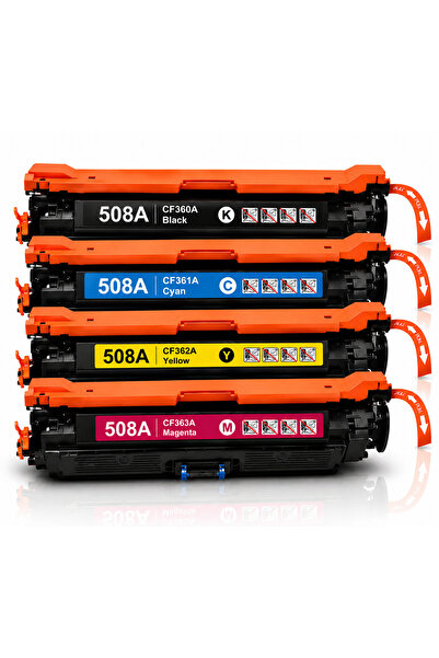 Generic KPC Compatible HP 508A Toner Cartridge Set 4 Pack CF360A CF361A CF362...