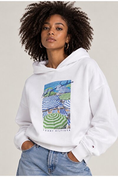 Tommy Hilfiger Relaxed Fit Hoodie - Graphic Printed