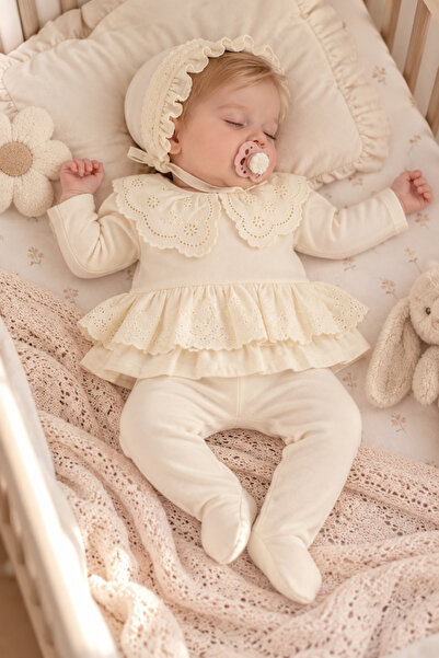 Cherub Baby طقم خروج من المستشفى Elit لحديثات الولادة، مكوّن من 5 قطع، من قطن...