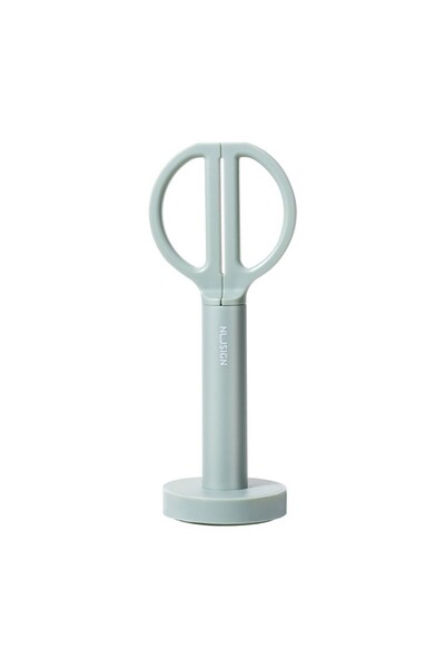 Deli Desk Scissors with Stand 18cm Green NUSIGN