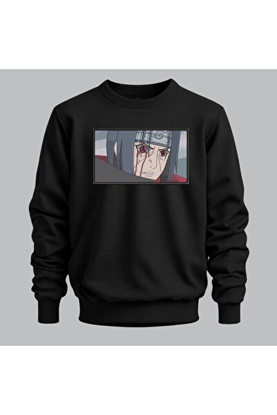 KEYFHOME Itachi Uchiha Naruto Anime Framed Embroidered Crew Neck Sweatshirt U...