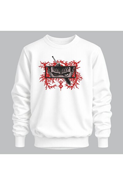 KEYFHOME Guts Berserk Anime Broderie Ciclism Gât Hanorac Unisex
