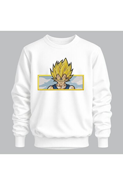 KEYFHOME Vegeta Dragon Ball Anime Broderie Ciclamă Bluza Unisex