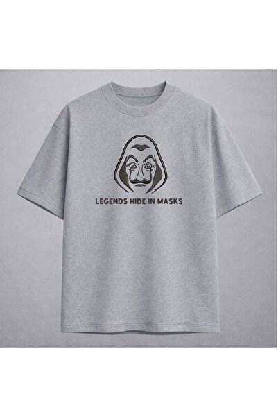 KEYFHOME La Casa De Papel maska Money Heist vezena majica unisex 100% pamuk