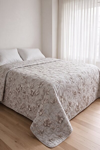 Binna Soft Kapitone Çok Amaçlı Çift Kişilik Yatak Örtüsü 200x220 cm