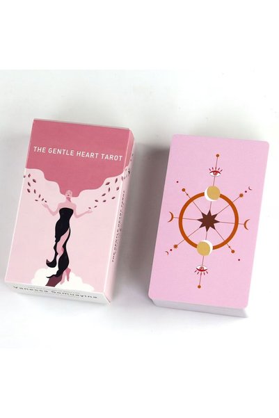 Choice Gentle Heart Tarot 10.3*6cm 78 Pcs Pink Cards Bring To The Surface The...