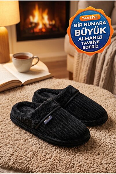Erkek Ev Terliği, Çeyiz Terliği Kışlık Terlik, Ses Yapmaz Yumuşak Hafif Taban