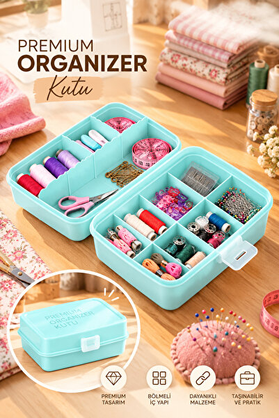 Porsima 1192 12 Compartments Multi-Purpose Organizer Jewelry Buckle Makeup Ri...