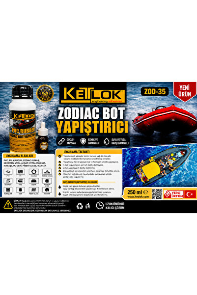 Zod-35 250gr Desmodur 7,5 ml Sertleştirici Pvc Rubber Zodıac Bot Yapıştırıcı
