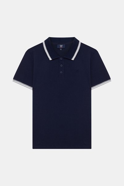 W Collection LACİVERT POLO YAKA T-SHIRT