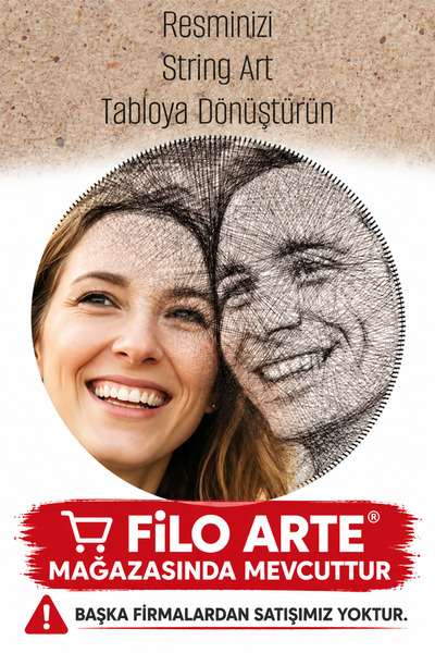 Filo Arte 50x50 cm String Art Tablo