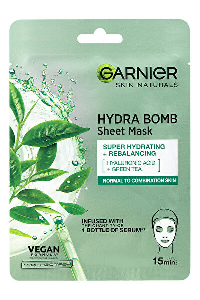 Garnier Masca Servetel Garnier Moisture + Freshness cu ceai verde pentru ten ...