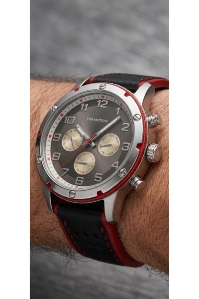 Formotion Fm.B03318.05 Functions Active Stylish Leather Cord Men's Wristwatch