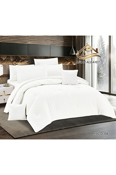 Afkar Albayet Luxury Jacquard Bedspread 8 Pieces Quilted Bedspread with Filli...