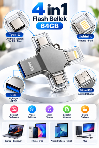 Clevora 64 GB FLASH BELLEK