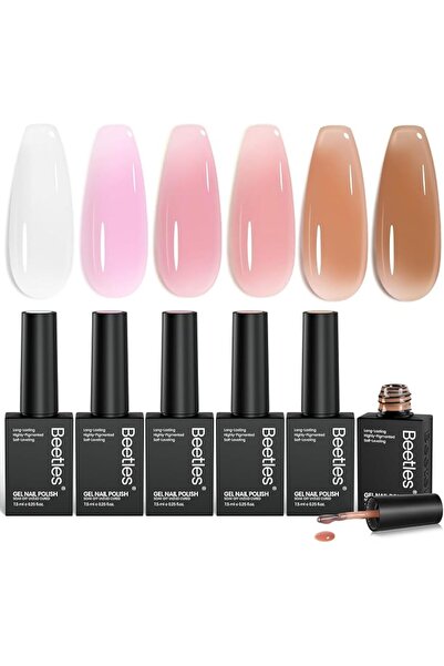 beetles Gel Polish مجموعة طلاء أظافر جل صيفية من بيتس، أخضر وردي أزرق لامع، ط...