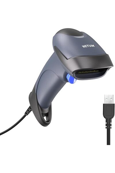 NETUM ماسح ضوئي للباركود ثنائي الأبعاد NT-M5 USB – محمول باليد وسلكي لنقاط ال...