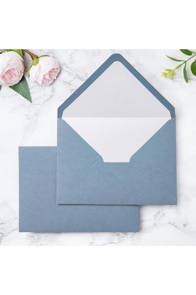 PONATIA 50 PCS/Pack A7 Envelopes, 5.25 x 7.5'' Olive Green Envelopes For 5x7'...