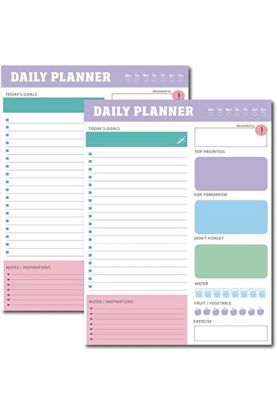 Yelajoy Notepad, Time Management Planner with Daily Weekly Monthly Tear-Off S...