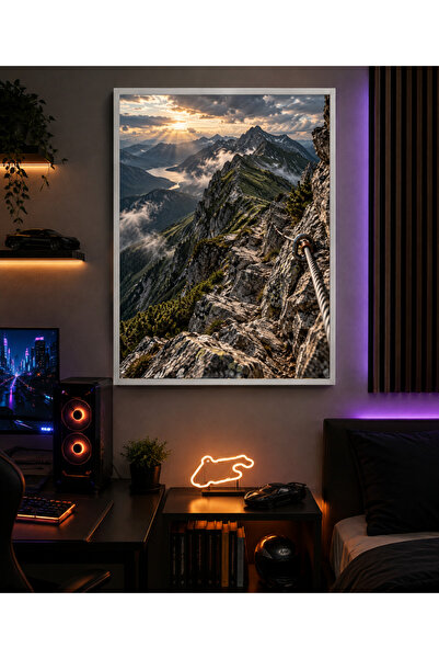Miutic Print Studio Tablou decorativ pentru drumeții „Traseele grele spun ce ...